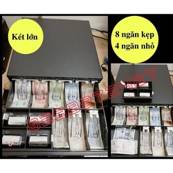 Két Tiền Thu Ngân 8 ngăn kẹp tiền - Két Đựng Tiền Lớn
