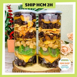 Mix 10 Trái Cây Sấy Dẻo hũ 600G MIMI SHOP: Công nghệ sấy lạnh - giữ nguyên độ dẻo thơm