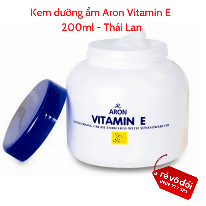 Kem Dưỡng Ẩm Aron Vitamin E 200g - Thái Lan