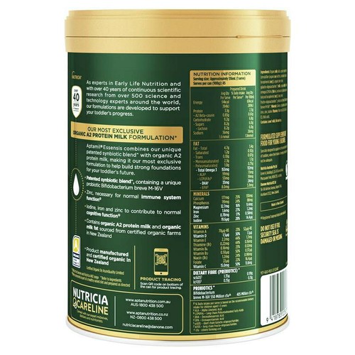 Sữa Aptamil Essensis số 3 - SỮA HỮU CƠ VỚI ĐẠM SẠCH A2 - 900g của Úc