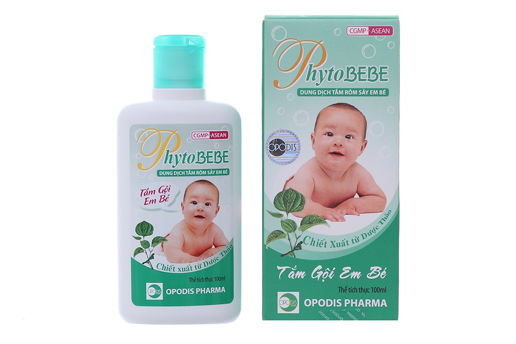Hình ảnh Dung dịch tắm rôm sảy em bé PhytoBEBE 100ml - an toàn, phù hợp với làn da nhạy cảm của bé - cvspharmacy