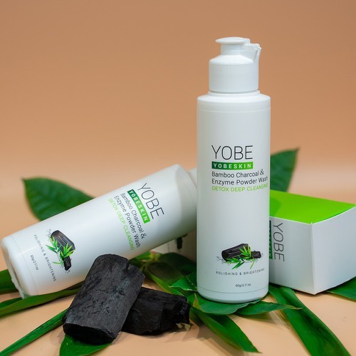 BỘT RỬA MẶT THẢI ĐỘC DA ENZYM VÀ THAN TRE HOẠT TÍNH YOBESKIN 60G