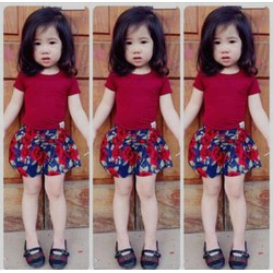 quần cộc bé gái