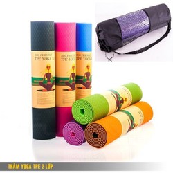 Thảm Tập Yoga 2 Lớp Cao Cấp - Thảm Tập Thể Dục - TYG-1