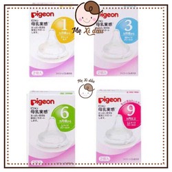 Shop mẹ xì dầu Núm thay thế bình sữa pigeon cổ rộng nội địa Nhật Bản Size S M L LL (Hộp 2 cái) Shop mẹ xì dầu Núm thay thế bình sữa pigeon cổ rộng nội địa Nhật Bản Size S M L LL (Hộp 2 cái)