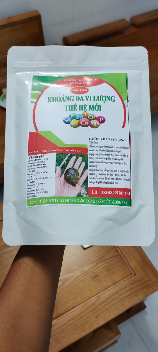 KHOÁNG ĐA VI LƯỢNG (CHO MÔI TRƯỜNG NUÔI ỐC)