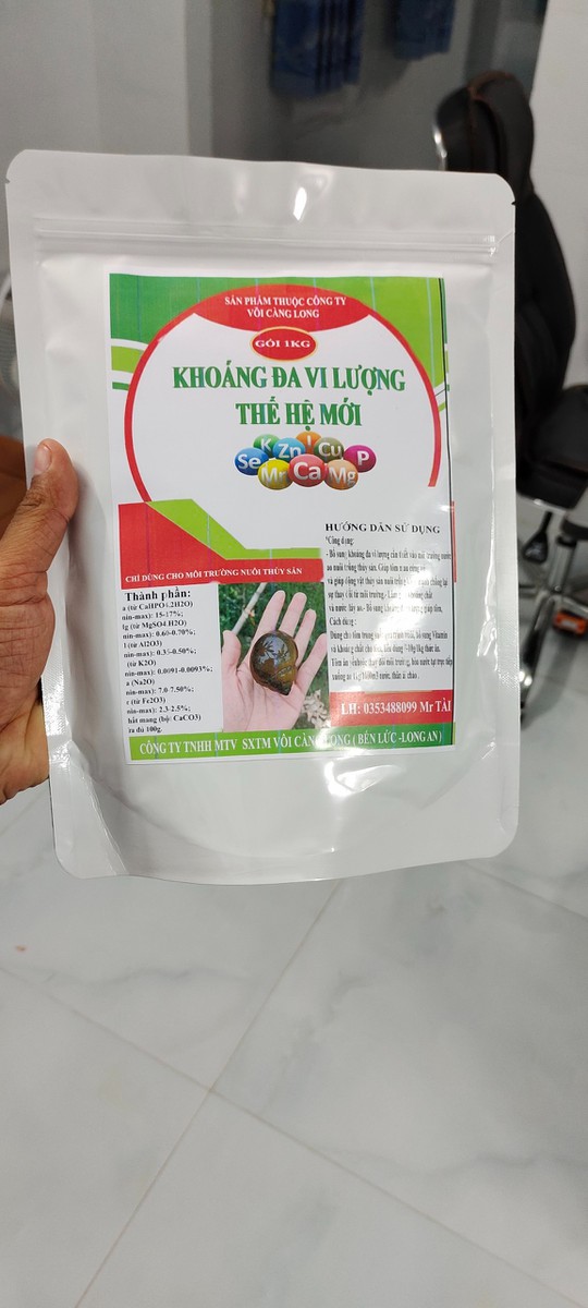 KHOÁNG ĐA VI LƯỢNG (CHO MÔI TRƯỜNG NUÔI ỐC)