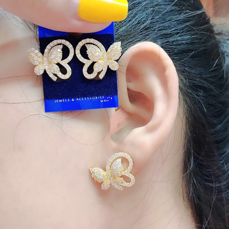 Bông tai kiểu bướm cao cấp bền màu P3225 - P3225 1