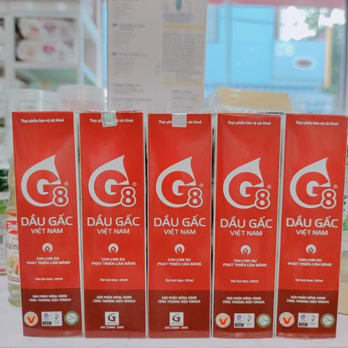 Dầu gấc G8 việt nam chai 185ml