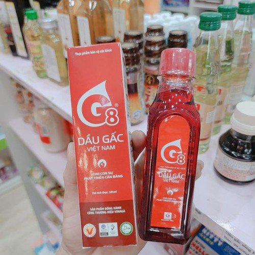 Dầu gấc G8 việt nam chai 185ml
