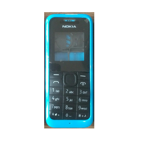 Hình ảnh Vỏ Nokia 105 2015 2 sim đuôi sạc dẹp ( có sườn - có phím )