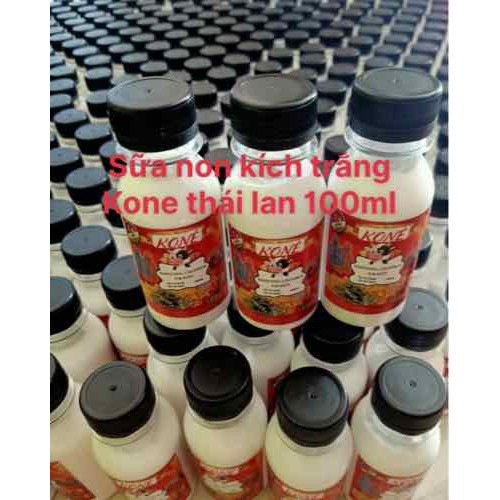 Sỉ Lốc 6 chai Ủ Sữa non kích trắng KONE chai 100ml