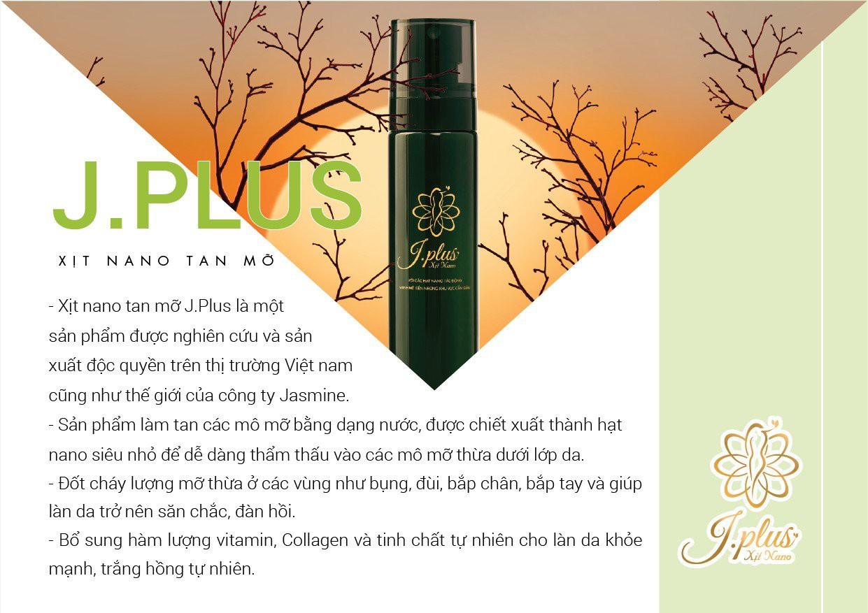 Xịt Nano Tan Mỡ J.PLUS 100ml