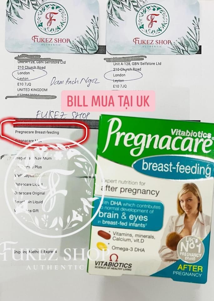 Vitamin tổng hợp cho các mẹ sau sinh Pregnacare 84 viên - Bill mua tại UK - PVN1249 3