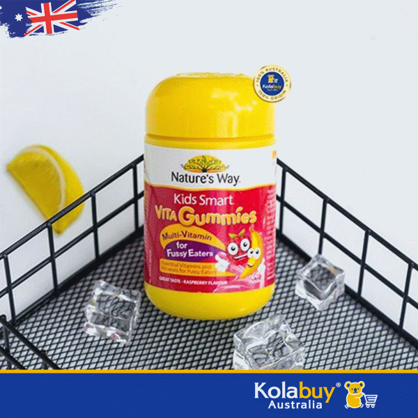 Kẹo dẻo Úc Bổ sung Vitamin cho bé biếng ăn Nature's Way Kids Smart Vita Gummies 60 viên giá rẻ