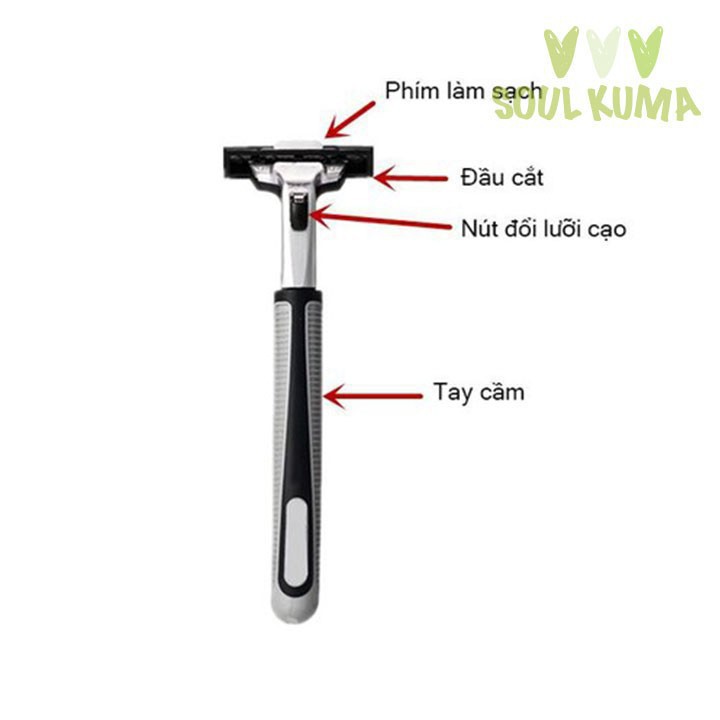 Bộ dao cạo râu cao cấp 38 món (1 dao cạo + 36 lưỡi + 1 tuýp kem cạo)