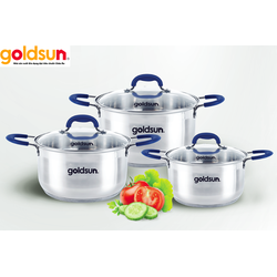 BỘ NỒI INOX 5 ĐÁY GOLDSUN GD21-3506SG