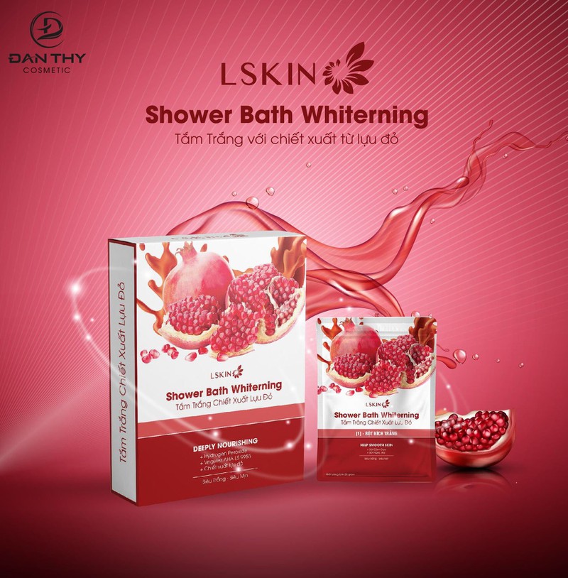 Tắm Trắng Chiết Xuất Lựu Đỏ