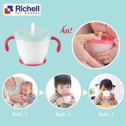 Cốc tập uống 3 giai đoạn Richell