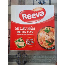 Mì tôm sú chua cay 3 Miền Gold Reeva thùng 30 gói x 75g