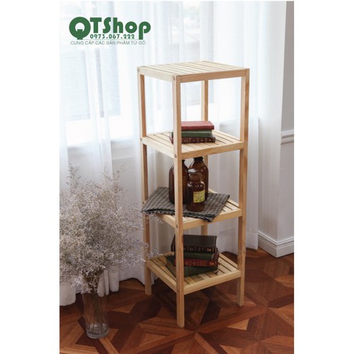 KỆ GỖ ĐẦU GIƯỜNG 2 TẦNG - [QTshop - NỘI THẤT NHẬT HÀN]
