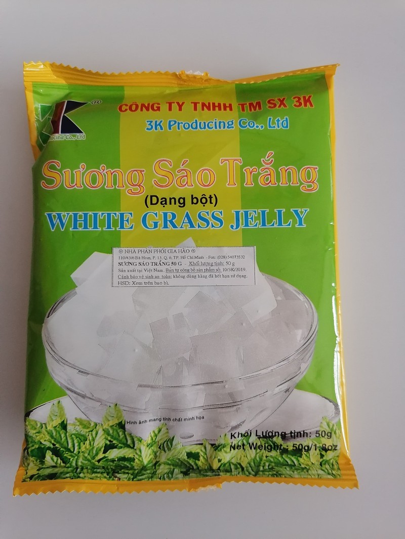 BỘT RAU CÂU SƯƠNG SÁO TRẮNG [VN] 3K White Grass Jelly Powder (bph-hk)