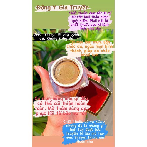 Cao mụn sâm đỏ 36 vị thuốc bắc