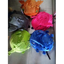Balo rồng, balo khủng long 2 ngăn,vải nhung mịn