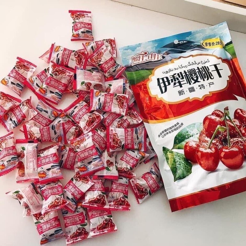 LẺ 10 VIÊN KẸO Ô MAI CHERRY ĐÀI LOAN CHUA CHUA NGỌT NGON