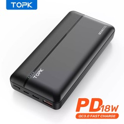 Sạc Dự Phòng Nhanh TOPK I2015P 20000 MAh 18W QC3.0 Origional Dành Cho iPhone Samsung OPPO VIVO HUAWEI XIAOMI Sạc Dự Phòng Nhanh TOPK I2015P 20000 MAh 18W QC3.0 Origional Dành Cho iPhone Samsung OPPO VIVO HUAWEI XIAOMI