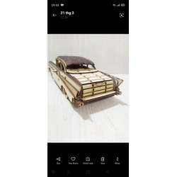 mô hình gỗ 3D chiếc ôtô