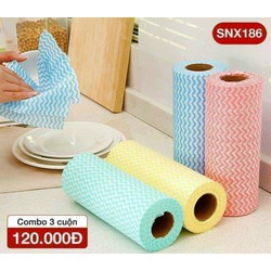 Combo 2 cuộn khăn lau Nhật Bản đa năng siêu thấm.