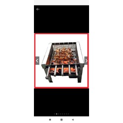 Bếp nướng than hoa tự xoay tặng kèm 1 xiên 3 và 5 xiên thẳng(bánh răng to)