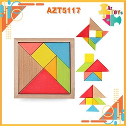 Xếp Hình Trí Uẩn 7 Mảnh Bằng Gỗ