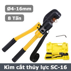 Kìm cắt sắt thủy lực SC-16 hỗ trờ từ phi 4mm2 đến phi 16mm2 Kìm cắt sắt thủy lực SC-16 hỗ trờ từ phi 4mm2 đến phi 16mm2