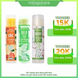 Bộ 3 son dưỡng môi dầu dừa nguyên chất