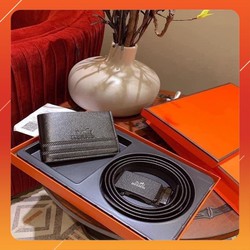 Combo Thắt lưng nam + ví da nam - cao cấp - thời trang