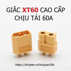 Jack XT60 giá rẻ Đồng nguyên chất chịu tải 60A, Giắc XT60