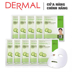 >> BÁO GIÁ Mặt Nạ Dưa Leo | Shopee Lazada Sendo Tiki mới nhất 66 Mặt Nạ Dermal Tinh Chất Dưa Leo Dưỡng Ẩm Da Cucumber Collagen Essence Mask 23g - 10 Miếng