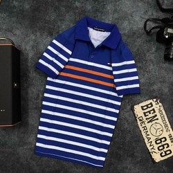 Áo thun có cổ sọc ngang VNXK
