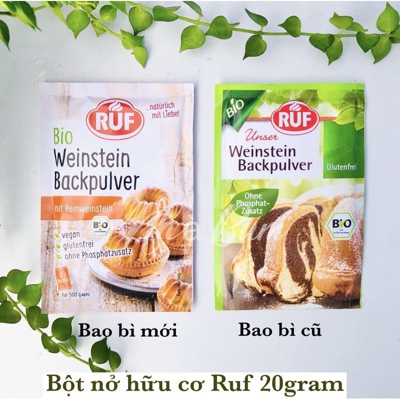 Bột nở Ruf làm bánh cho bé