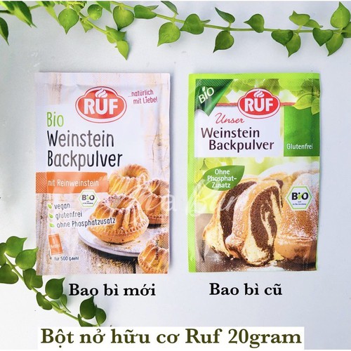 Bột nở Ruf làm bánh cho bé