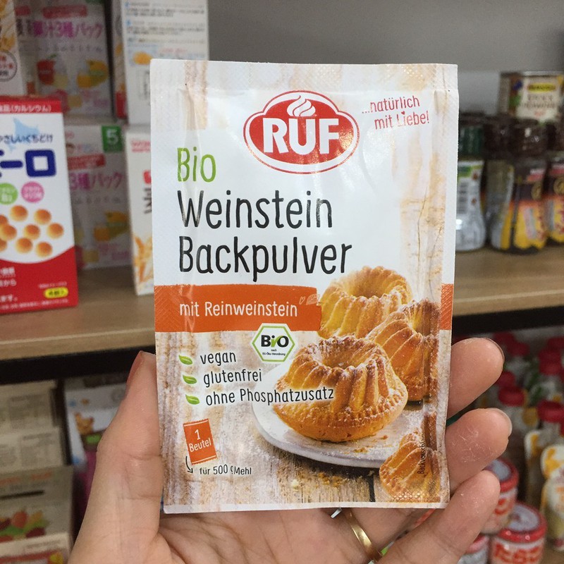 Bột nở Ruf làm bánh cho bé