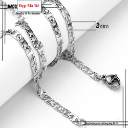 Dây chuyền nam đẹp titan mỏng chạm khắc cực đẹp - Cam kết 1 đổi 1 nếu đen & gỉ sét Dây chuyền nam đẹp titan mỏng chạm khắc cực đẹp - Cam kết 1 đổi 1 nếu đen & gỉ sét