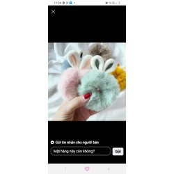 Cột tóc lông thỏ