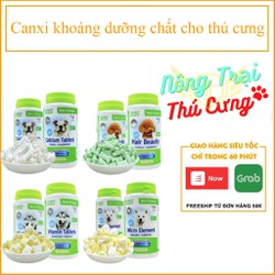 Combo 5 viên Canxi/Khoáng/Vitamin/Dưỡng lông Spirit cho chó mèo