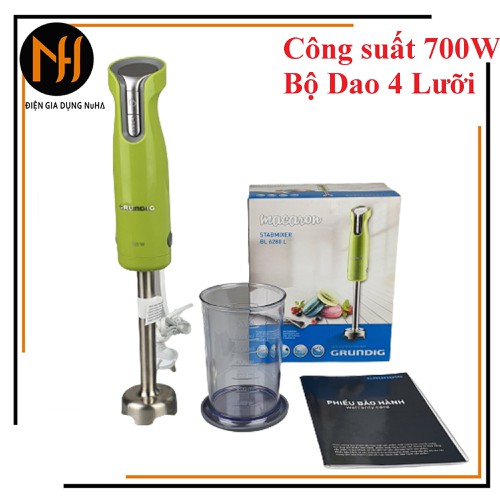 (TRỢ SHIP 15K)Máy Xay Sinh Tố Cầm Tay Grundig BL6280 công suất 700W, nhỏ gọn tiện lợi, màu ngẫu nhiên- bảo hành 12 tháng