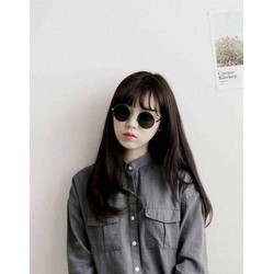 kính thầy bói thời trang đen