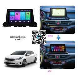 MẶT DƯỠNG LẮP XE KIA CERATO 2019-2021 9INCH- CÓ JACK NGUỒN ZIN