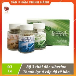 [ CHÍNH HÃNG ] - Bộ 3 thải độc Siberian Health Renaissance Triple Set, thanh lọc cơ thể và trẻ hóa tế bào - Bộ gồm 03 lọ